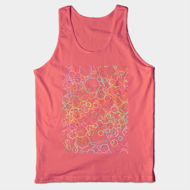 Abstract Cubes Patterns Tank Top by Elefunk